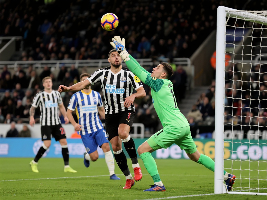 伊萨克点球救主,纽卡绝平布莱顿握手言和 米特罗维奇的几次头球攻门威胁到了布莱顿防